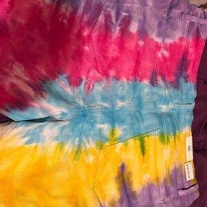 Judy Blue Kids Tie-Dye Shorts - Pink, Blue, Yellow, Purple